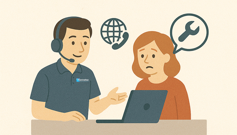 Technische ondersteuning (remote  SOS Comnetso)